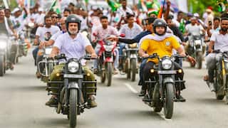 Priyanka Gandhi Hops On Rahul Gandhi's Bike During Bihar Rally: Watch