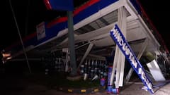 Udhampur Landslide Buries Petrol Pump On Jammu-Srinagar Highway: WATCH