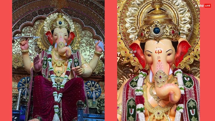 लालबागचा राजा का दुप्ट्टा इस बार कुछ खास है, इस पर शंख और भगवान बालाजी को लगाया जाने वाले तिलक की आकृति बनी है. ये तिलक भगवान विष्णु के प्रति भक्ति को दर्शाता है. मान्यता है कि सफेद चंदन और लाल कुमकुम से बना ये तिलक भगवान विष्णु की पवित्र नाड़ियों इड़ा और पिंगला का प्रतिनिधित्व करते हैं.
