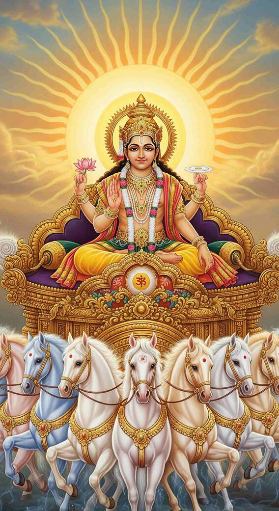 सूर्य देवाच्या 7 घोड्यांची नावे आणि चिन्हे काय आहेत?