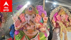 வண்ணங்கள் ஜொலிக்கும் மெகா சைஸ் விநாயகர் சிலை.. மதுரை கிளிக்ஸ் இது !