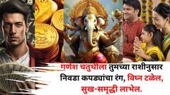 गणेश चतुर्थीला भाग्य पालटणार! तुमच्या राशीनुसार निवडा कपड्यांचा रंग, विघ्न टळेल, सुख-समृद्धी लाभेल..