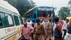 कुशीनगर में अजमेर शरीफ से श्रद्धालुओं को लेकर लौट रही बस की ट्रक से टक्कर, 1 की मौत, 22 घायल