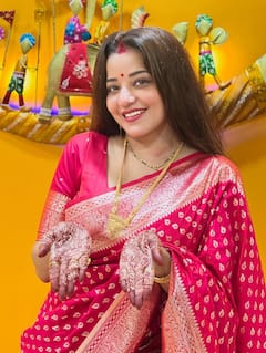 हरतालिका तीज पर भोजपुरी एक्ट्रेसेस के पारंपरिक लुक ने जीता दिल, गहने और सिंदूर में तस्वीरें वायरल