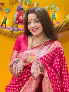 એક્ટ્રેસ મોનાલિસાના પિંક સાડી લૂકે ફેન્સને બનાવ્યા દિવાના, જુઓ તસવીરો