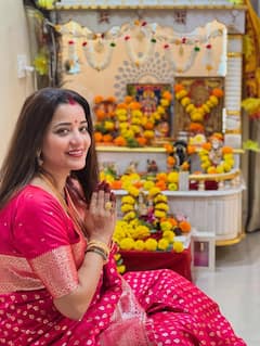 हरतालिका तीज पर भोजपुरी एक्ट्रेसेस के पारंपरिक लुक ने जीता दिल, गहने और सिंदूर में तस्वीरें वायरल