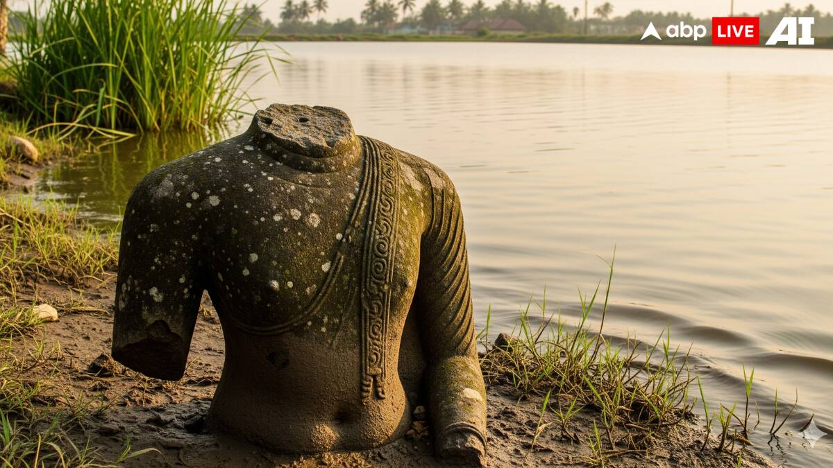 10th Century Headless Buddha Idol Unearthed In Tamil Nadu's Pudukkottai
