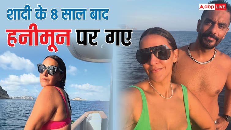 शादी के 8 साल बाद हनीमून पर गया बॉलीवुड कपल, बिकिनी में दिए ऐसे पोज