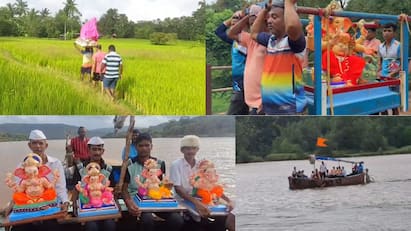 पहा झाले पुरे एक वर्ष, तुझ्या येण्याने होतोय हर्ष.... कोकणात गणपती बाप्पाचं आगमन