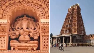 शंकराच्या मंदिरावर  गणरायाच्या तब्बल 32 रूपांमधील मूर्ती अन् प्रवेशद्वार 120 फूट उंच,  द्रविड स्थापत्य शैलीतील जगातील एकमेव मंदिर माहीत आहे का?