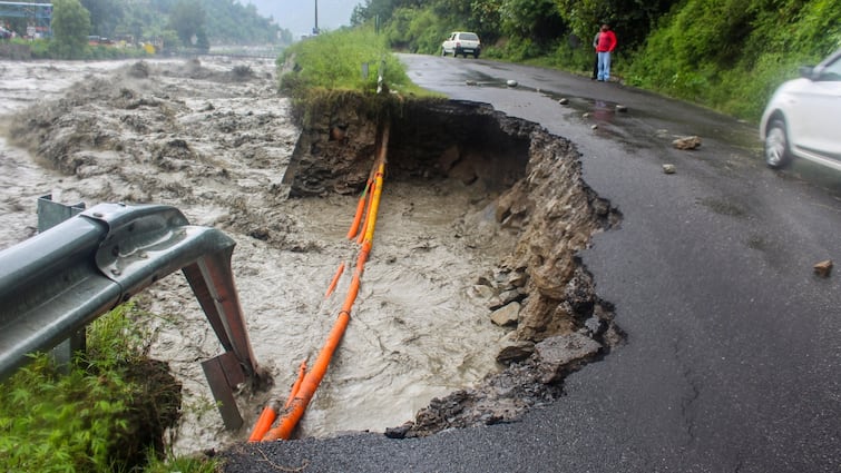 Himachal Rain Fury: Trains Stopped, Schools Shut, 6 National Highways Blocked Amid Red Alert
