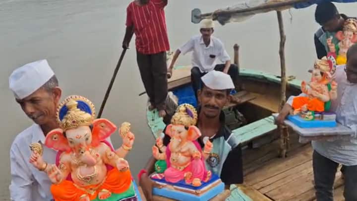 लाडक्या गणरायाचे कोकणात आगमन