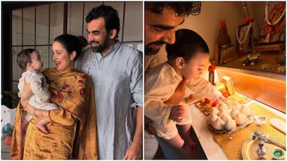 जहीर खान और सागरिका घाटगे ने रिवील किया बेटे का चेहरा, गणेश चतुर्थी की झलकियां भी दिखाई