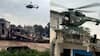 Indian Army Airlifts 22 CRPF Personnel, 3 Civilians From Flooded Punjab Area; Building Collapses Post-Rescue