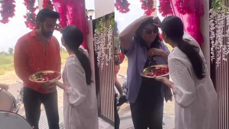 एक्स हसबैंड की एक्ट्रेस ने उतारी आरती, नए घर में पूर्व सास का भी किया स्वागत