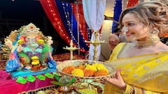 Madalsa Sharma Photo: ગણપતિ બાપ્પાની ભક્તિમાં લીન થઈ મદાલસા શર્મા, યલો સાડીમાં સુંદર લાગી અભિનેત્રી