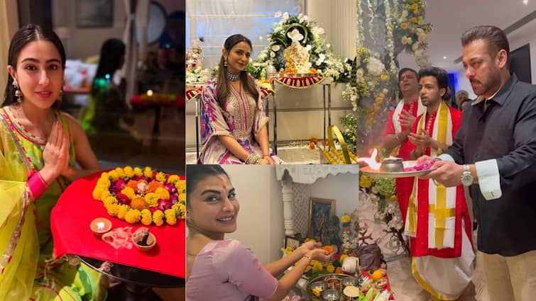 सलमान से रकुल और जैकलीन तक, बप्पा की भक्ति में लीन हुए सितारे, धूमधाम से मनाया गणेश चतुर्थी का त्योहार, देखें तस्वीरें