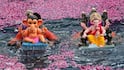 Ganeshotsav : गणपतीबाप्पा मोरया, पुढच्या वर्षी लवकर... मुंबई-ठाण्यासह राज्यभरात दीड दिवसाच्या गणेशाचं विसर्जन