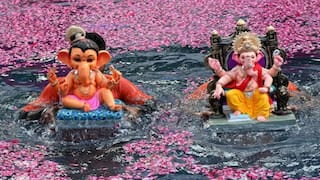 Ganeshotsav : गणपतीबाप्पा मोरया, पुढच्या वर्षी लवकर... मुंबई-ठाण्यासह राज्यभरात दीड दिवसाच्या गणेशाचं विसर्जन