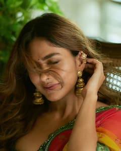 A Vision In Hues: Mrunal Thakur’s Saree Look Celebrates Devotion & Style