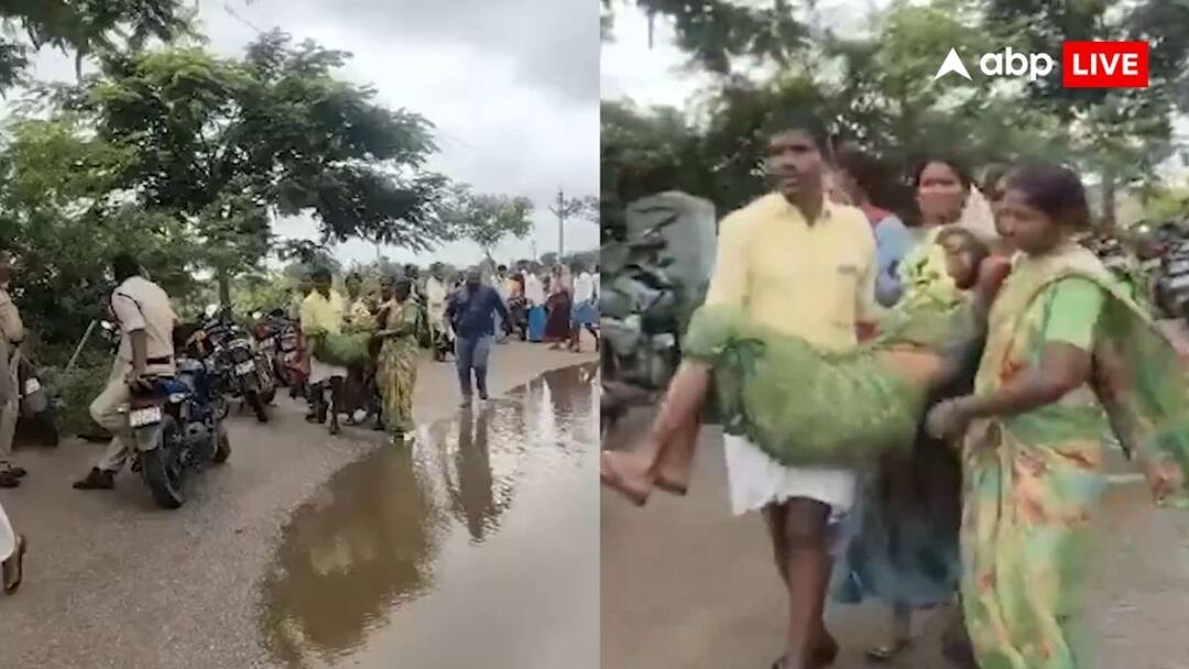 जमीन अधिग्रहण के खिलाफ किसानों का जोरदार प्रदर्शन, एक महिला हुई बेहोश, तमाशा देखती रही पुलिस