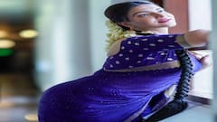 Honey Rose PHOTO: વાદળી સાડીમાં ગોર્જિયસ લાગી હની રોઝ, તસવીરો પર ફિદા થયા ફેન્સ