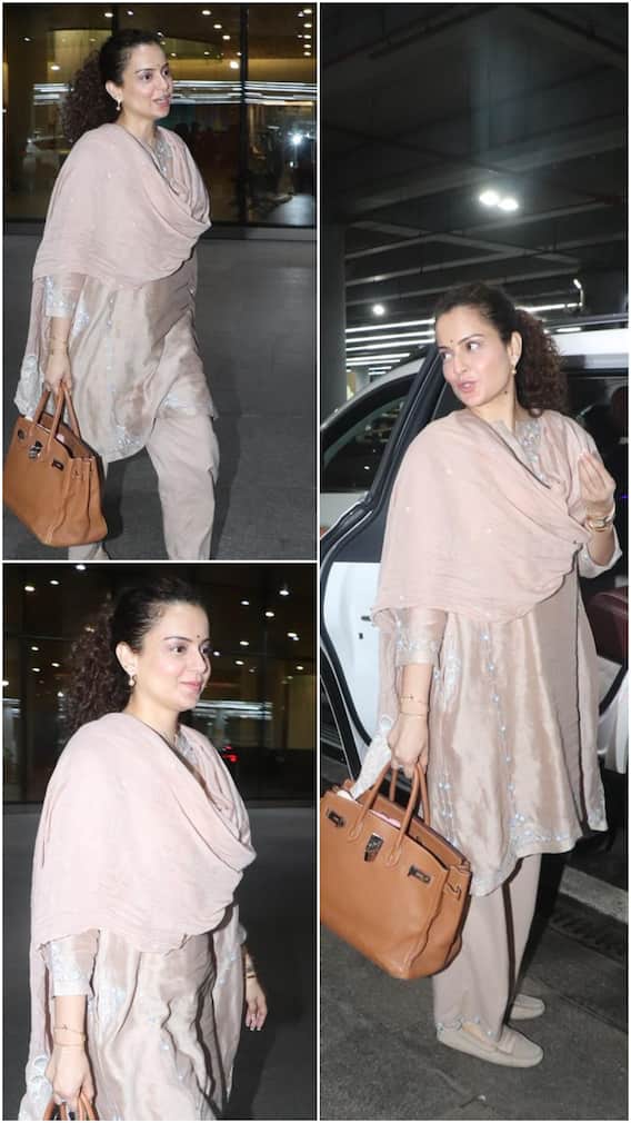 कंगना रनौत का एयरपोर्ट लुक वायरल, सादगी में भी दिखा हाई-फैशन सेंस