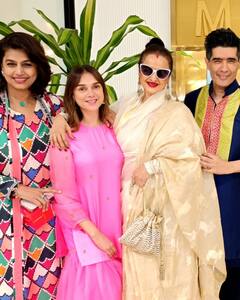 Aditi Rao Hydari, Rekha & Sanjay Leela Bhansali’s Festive Pictures Break The Internet