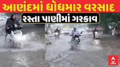 Anand Rain:  આણંદ શહેરમાં ધોધમાર વરસાદ, રસ્તા પાણીમાં ગરકાવ, જુઓ અહેવાલ
