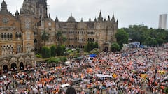 Maratha Quota Stir Chokes South Mumbai: Traffic, Train Services Hit Due To Protest