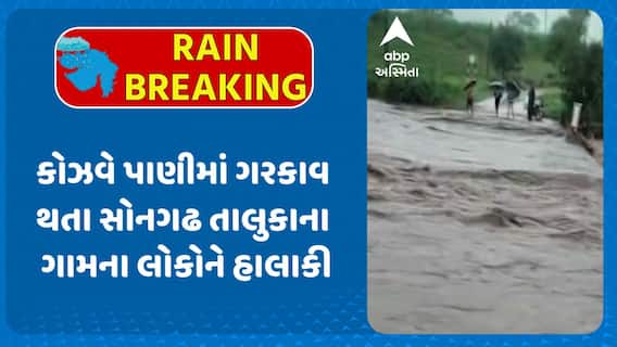 Tapi Rains: તાપી જિલ્લાની નદીઓ બે કાંઠે, કોઝવે પાણીમાં ગરકાવ થતા સોનગઢ તાલુકાના ગામના લોકોને હાલાકી