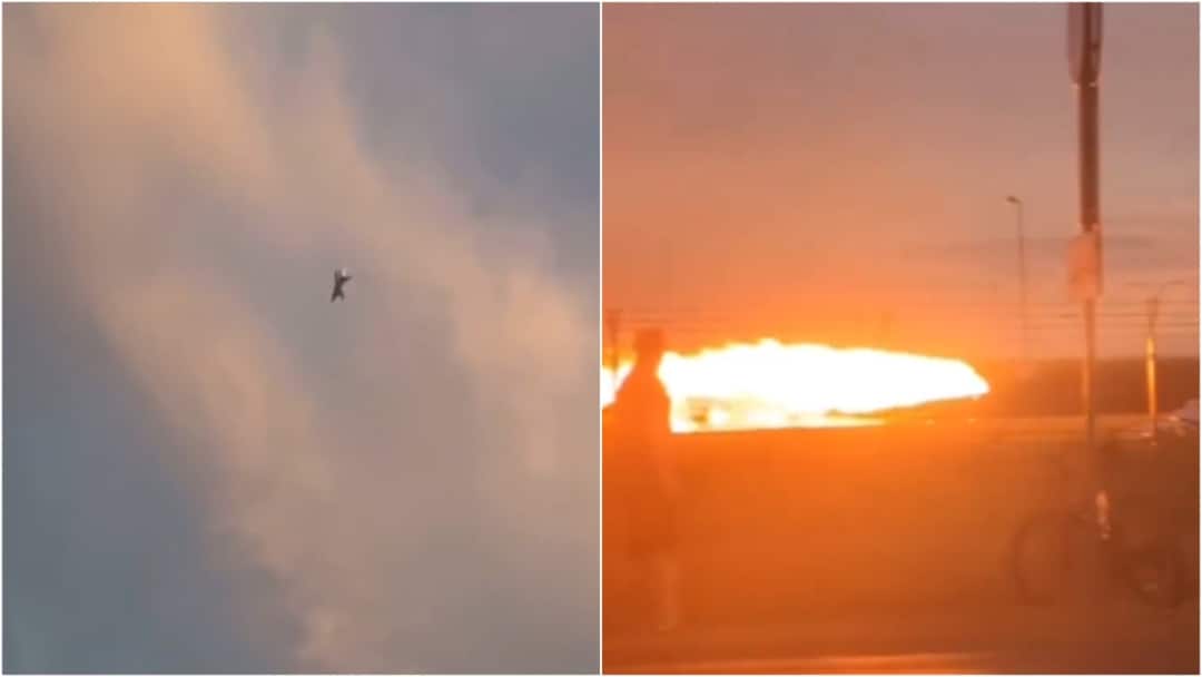 On Cam: F-16 Jet Crashes During Airshow Rehearsal In Poland, Pilot Dead