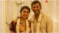 హీరో విశాల్, సాయి ధన్సిక ఎంగేజ్‌మెంట్ ఫోటోలు.. పుట్టినరోజునే నిశ్చితార్థం చేసుకున్న నటుడు