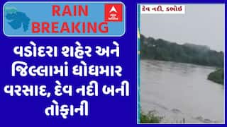 Vadodara Rain : વડોદરા શહેર અને જિલ્લામાં ધોધમાર વરસાદ, દેવ નદી બની તોફાની