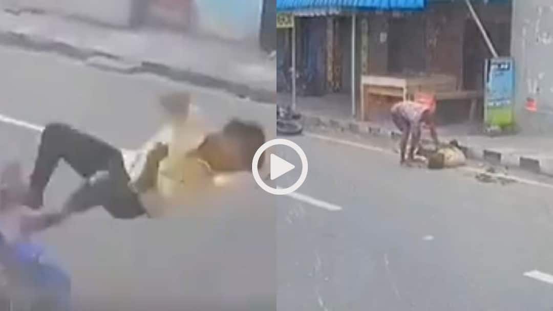 Video: बस वाले की लापरवाही, बिना देखे लिया यू-टर्न, बाइक में मारी जोरदार टक्कर, वीडियो वायरल Video Bus and bike collide violently while taking a U turn Viral Video Video: बस वाले की लापरवाही, बिना देखे लिया यू-टर्न, बाइक में मारी जोरदार टक्कर, वीडियो वायरल