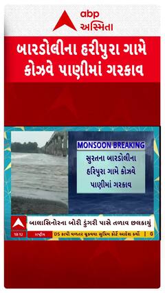 Surat Causeway Drown:  બારડોલીના હરીપુરા ગામે કોઝવે પાણીમાં ગરકાવ, જુઓ શોર્ટ વીડિયો