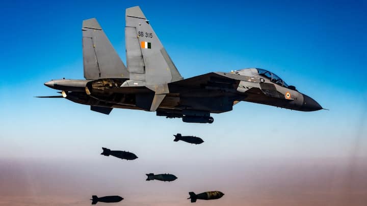 Sukhoi SU-30MKI is a joint fighter jet of India and Russia. It is considered to be the backbone of the Indian Air Force. It is twin-seat, twin-engine multirol fighter jet. It is prepared in India by HAL (Hindustan Aeronautics Limited). It is capable of attacking enemies of enemies for long distances.