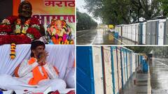 मनोज जरांगेंनी नाक दाबताच झटक्यात तोंड उघडलं; आयुक्तांना सुट्टी देणार नाही म्हणताच बीएमसीकडून प्रसाधनगृहांची उभारणी, थेट फोटो शेअर, आझाद मैदानात खडी टाकली