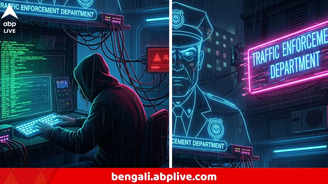 Cyber Crime In Name Of Traffic Police Case Reported In Bidhan Nagar Police Commissionerate Cyber Crime : ট্রাফিক বিধি ভাঙার ফাইন চেয়ে পুলিশের নামে মেসেজ? সাবধান! চলছে বড় প্রতারণা