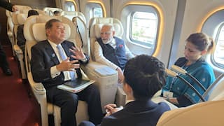PM Modi Rides Bullet Train With Japanese PM Ishiba On Way To Sendai: WATCH
