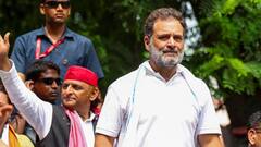 WATCH: Rahul Gandhi's 'Sweet' Response To BJP Workers Protesting Over PM 'Abuse' Row In Bihar