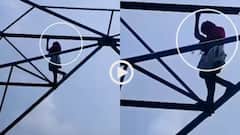 Video: प्रयागराज में हाईवोल्टेज ड्रामा, प्रेमी से शादी की जिद में हाईटेंशन टावर पर चढ़ी लड़की, वीडियो वायरल