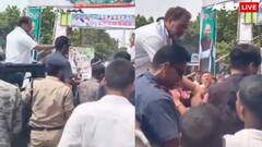 राहुल गांधी को विरोध में दिखाए गए काले झंडे, कांग्रेस नेता ने जेब से निकाली टॉफी और...