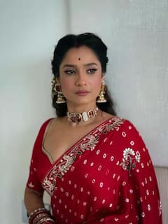 લાલ સાડીમાં અંકિતા લોખંડેની સુંદરતાએ મચાવી ધૂમ, સોશિયલ મીડિયા પર છવાયો ગ્લેમરસ અંદાજ