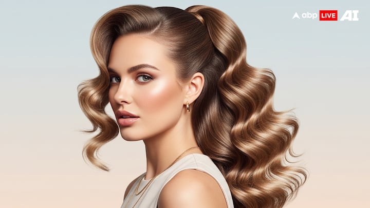 Experiment With Hair: Hair styling extends the outfit. Sleek buns and ponytails work well for daywear, while soft curls, glossy blowouts, or jewel accessories are trending as effortless upgrades for the evening.  (Image Source: ABP LIVE AI)