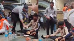 घरातून कामसाठी निघाला, मराठा आंदोलकांना बघताच स्वत:चा जेवणाचा डबा दिला; डोळे पाणावणारा VIDEO