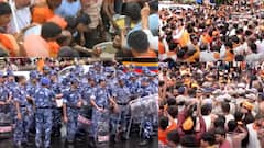 Maratha Quota Protest Chokes Mumbai Traffic Near CSMT For Second Day