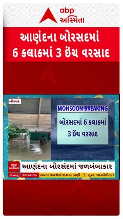 Borsad Rain | બોરસદમાં 6 કલાકમાં 3 ઇંચ વરસાદ, ગણેશ પંડાલોમાં ઘૂસ્યા વરસાદી પાણી