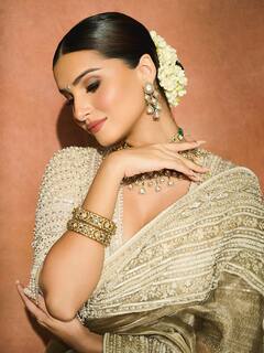 Tara Sutaria Soft-Launches Beau Veer Pahariya During Ganesh Chaturthi Celebration, See Pics