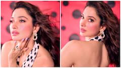 Tamannaah Bhatia Serves Retro Glam In Polka Dot Halterneck Dress; See PICS